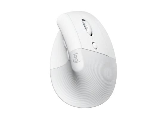 Logitech Lift Vertical Ergonomic Wireless Mouse- Off white